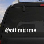 Gott mit uns Aufkleber(wasserfest) 40 x 6,7 cm