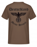 Deutschland Meine Heimat Reichsadler T-Shirt braun Größe 3XL